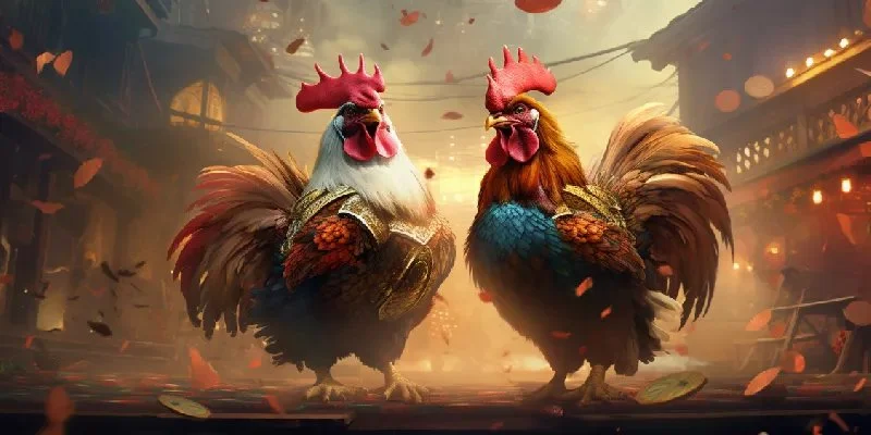 Bình luận viên phân tích trận đấu đá gà trực tiếp đầy kịch tính